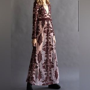 For Love And Lemons Burgundy Maxi Dress